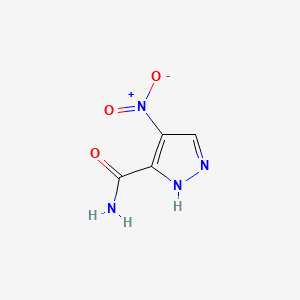 4-Nitro-1H-pyrazole-3-carboxamide chemical structure (CAS 65190-36-5)