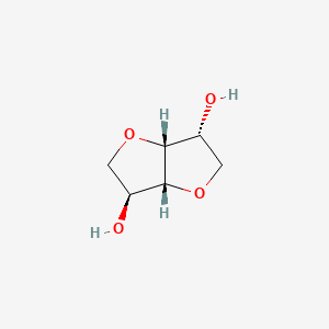 (3R,3aR,6S,6aR)-Hexahydrofuro[3,2-b]furan-3,6-diol chemical structure (CAS 652-67-5)