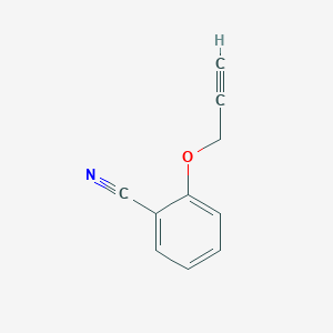 2-(Prop-2-yn-1-yloxy)benzonitrile chemical structure (CAS 65211-56-5)