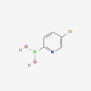 5-Bromopyridin-2-ylboronic acid chemical structure (CAS 652148-97-5)