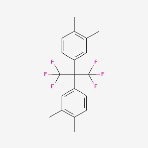 4,4'-(Perfluoropropane-2,2-diyl)bis(1,2-dimethylbenzene) chemical structure (CAS 65294-20-4)