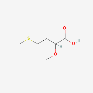 2-Methoxy-4-(methylthio)butanoic acid chemical structure (CAS 652968-10-0)