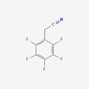 2-(Perfluorophenyl)acetonitrile chemical structure (CAS 653-30-5)