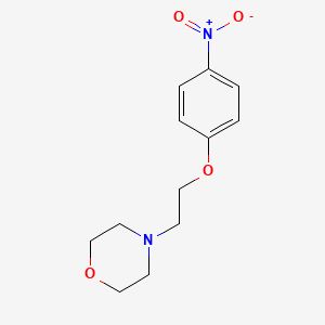 4-(2-(4-Nitrophenoxy)ethyl)morpholine chemical structure (CAS 65300-53-0)