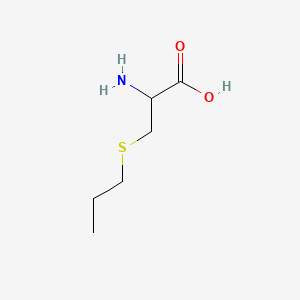 2-Amino-3-(propylthio)propanoic acid chemical structure (CAS 65309-79-7)