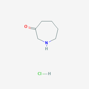 Azepan-3-one hydrochloride chemical structure (CAS 65326-54-7)