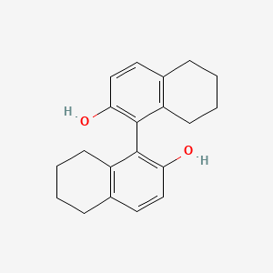 (S)-5,5,6,6,7,7,8,8-Octahydro-1,1-bi-2-naphthol chemical structure (CAS 65355-00-2)