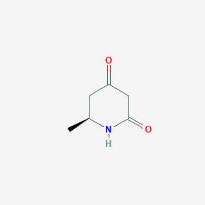 (S)-6-Methylpiperidine-2,4-dione chemical structure (CAS 653589-26-5)