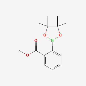 Methyl 2-(4,4,5,5-tetramethyl-1,3,2-dioxaborolan-2-yl)benzoate chemical structure (CAS 653589-95-8)