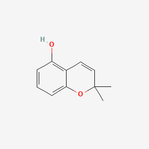 2,2-Dimethyl-2H-chromen-5-ol chemical structure (CAS 6537-43-5)