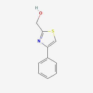 (4-Phenylthiazol-2-yl)methanol chemical structure (CAS 65384-99-8)