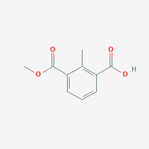 3-(Methoxycarbonyl)-2-methylbenzoic acid chemical structure (CAS 65399-16-8)