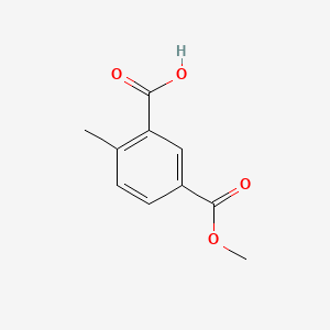 5-(Methoxycarbonyl)-2-methylbenzoic acid chemical structure (CAS 65399-17-9)