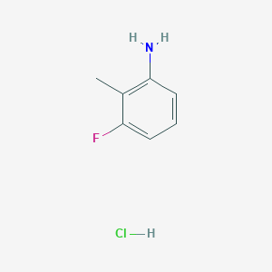 3-Fluoro-2-methylaniline hydrochloride chemical structure (CAS 654-20-6)