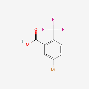 5-Bromo-2-(trifluoromethyl)benzoic acid chemical structure (CAS 654-97-7)