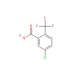 5-Chloro-2-(trifluoromethyl)benzoic acid chemical structure (CAS 654-98-8)