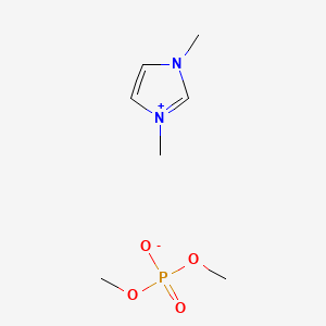 1,3-Dimethylimidazolium Dimethyl Phosphate chemical structure (CAS 654058-04-5)