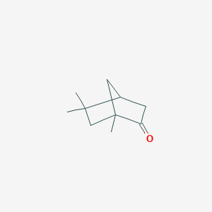 1,5,5-Trimethylbicyclo[2.2.1]heptan-2-one chemical structure (CAS 6541-58-8)