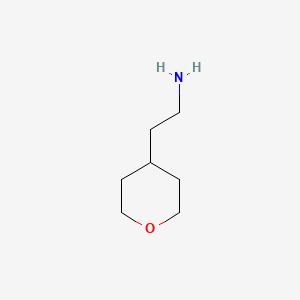 4-(2-Aminoethyl)tetrahydro-2H-pyran chemical structure (CAS 65412-03-5)