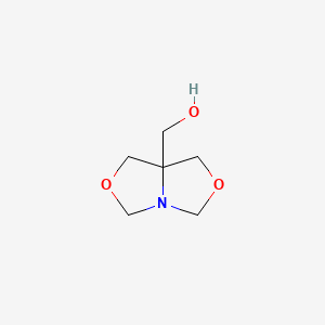 (Tetrahydro-1H-oxazolo[3,4-c]oxazol-7a-yl)methanol chemical structure (CAS 6542-37-6)
