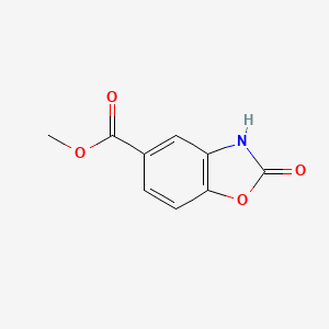 Methyl 2-oxo-2,3-dihydrobenzo[d]oxazole-5-carboxylate chemical structure (CAS 65422-70-0)