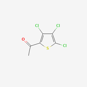 1-(3,4,5-Trichlorothiophen-2-yl)ethan-1-one chemical structure (CAS 65434-11-9)
