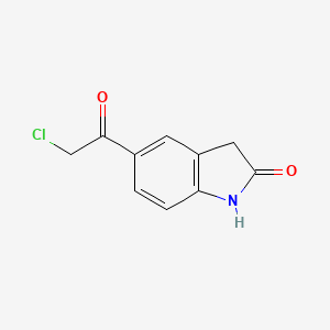 5-(2-Chloroacetyl)indolin-2-one chemical structure (CAS 65435-04-3)