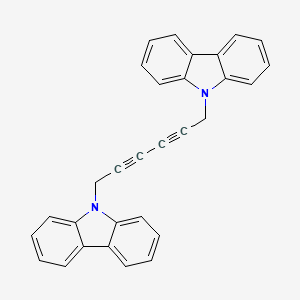 1,6-Di(9H-carbazol-9-yl)hexa-2,4-diyne chemical structure (CAS 65461-62-3)