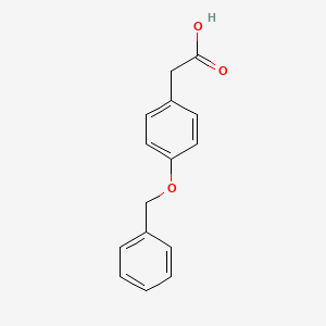 2-(4-(Benzyloxy)phenyl)acetic acid chemical structure (CAS 6547-53-1)