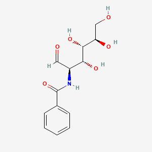 N-((2R,3R,4S,5R)-3,4,5,6-Tetrahydroxy-1-oxohexan-2-yl)benzamide chemical structure (CAS 655-42-5)