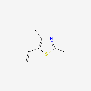 2,4-Dimethyl-5-vinylthiazole chemical structure (CAS 65505-18-2)