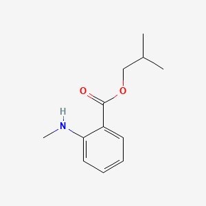 Isobutyl 2-(methylamino)benzoate chemical structure (CAS 65505-24-0)