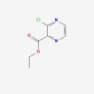 Ethyl 3-chloropyrazine-2-carboxylate chemical structure (CAS 655247-45-3)