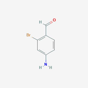 4-Amino-2-bromobenzaldehyde chemical structure (CAS 655248-57-0)