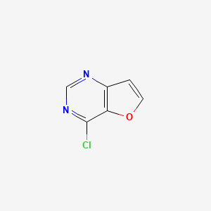 4-Chlorofuro[3,2-d]pyrimidine chemical structure (CAS 655255-09-7)