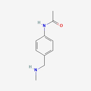 N-(4-((Methylamino)methyl)phenyl)acetamide chemical structure (CAS 65542-25-8)