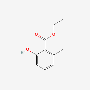 Ethyl 2-hydroxy-6-methylbenzoate chemical structure (CAS 6555-40-4)