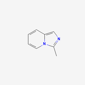 3-Methylimidazo[1,5-a]pyridine chemical structure (CAS 6558-63-0)