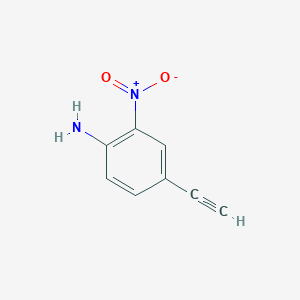4-Ethynyl-2-nitroaniline chemical structure (CAS 656798-50-4)