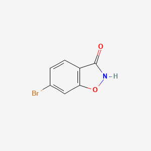 6-Bromobenzo[d]isoxazol-3(2H)-one chemical structure (CAS 65685-51-0)