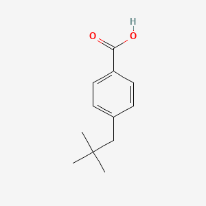 4-(2,2-Dimethylpropyl)benzoic acid chemical structure (CAS 65687-52-7)