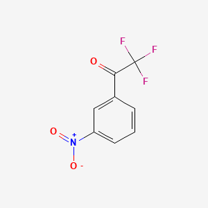 2,2,2-Trifluoro-1-(3-nitrophenyl)ethanone chemical structure (CAS 657-15-8)
