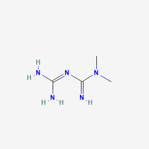 N,N-Dimethylimidodicarbonimidic diamide chemical structure (CAS 657-24-9)