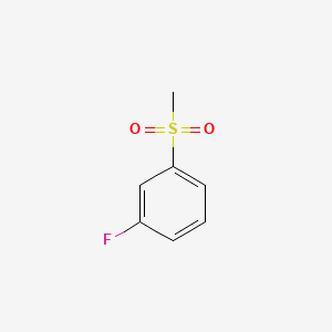 1-Fluoro-3-(methylsulfonyl)benzene chemical structure (CAS 657-46-5)