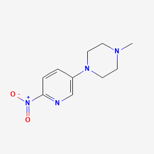 1-Methyl-4-(6-nitropyridin-3-yl)piperazine chemical structure (CAS 657410-79-2)