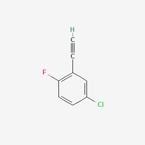 4-Chloro-2-ethynyl-1-fluorobenzene chemical structure (CAS 657425-07-5)
