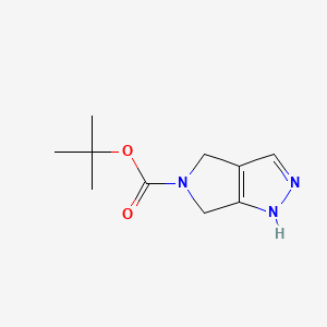 tert-Butyl 4,6-dihydropyrrolo[3,4-c]pyrazole-5(1H)-carboxylate chemical structure (CAS 657428-42-7)