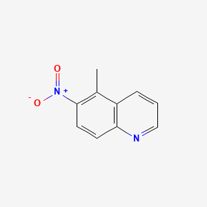 5-Methyl-6-nitroquinoline chemical structure (CAS 65745-70-2)
