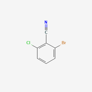 2-Bromo-6-chlorobenzonitrile chemical structure (CAS 6575-08-2)