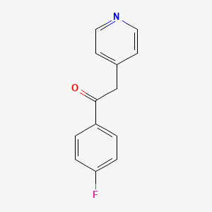 1-(4-Fluorophenyl)-2-(pyridin-4-yl)ethanone chemical structure (CAS 6576-05-2)